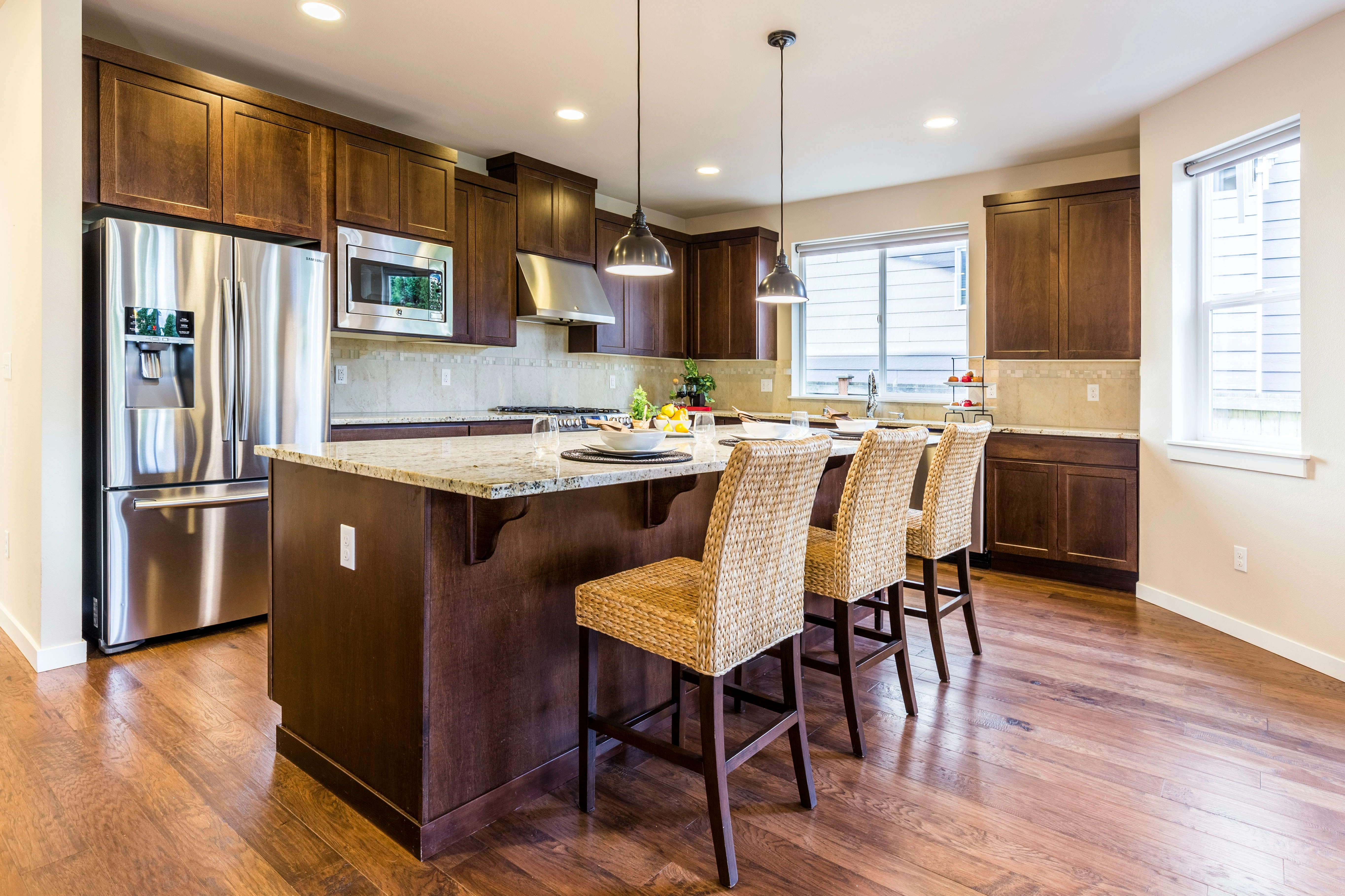 Modern White Island Kitchen
