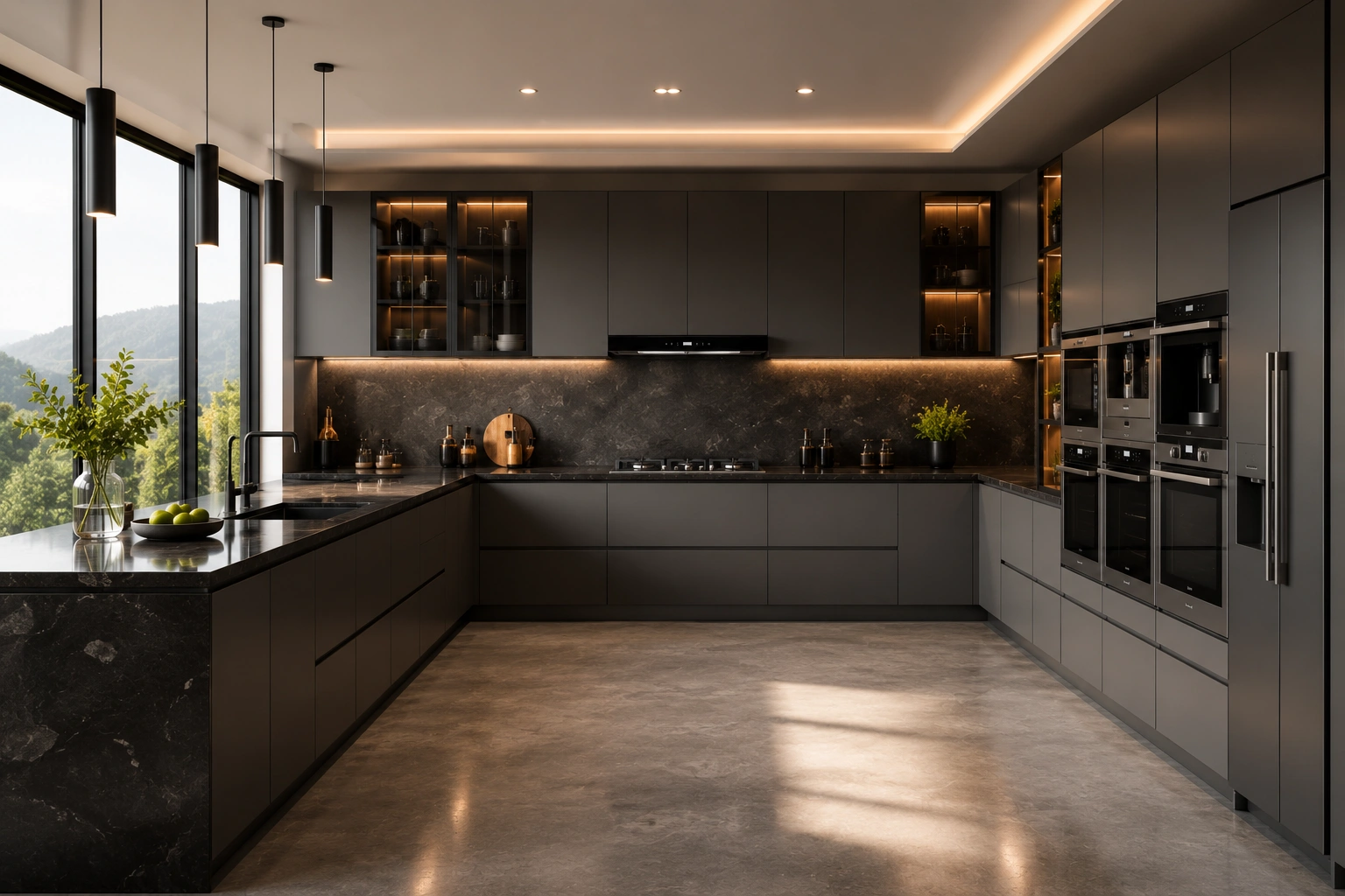 Matte Grey Kitchen